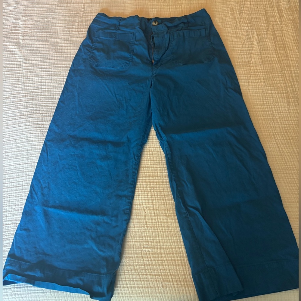 Maeve Collette cropped blue pants
